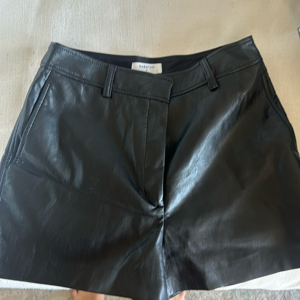 Babaton leather shorts - size 8, but fits like a 4